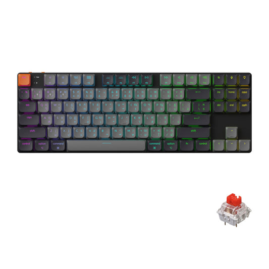 คีย์บอร์ดไร้สาย KeychronK1X QMK Red Switch