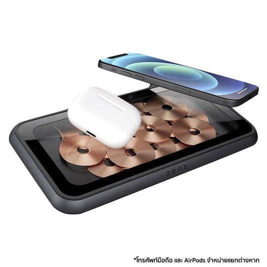 ZENS Liberty 16 Coil Dual Wireless Charger - Glass