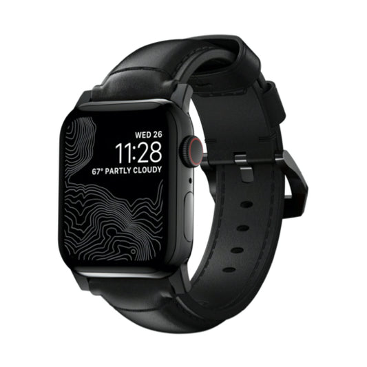 สายนาฬิกาหนัง Traditional สำหรับ Apple Watch 42/44mm BK สี Black Buckle