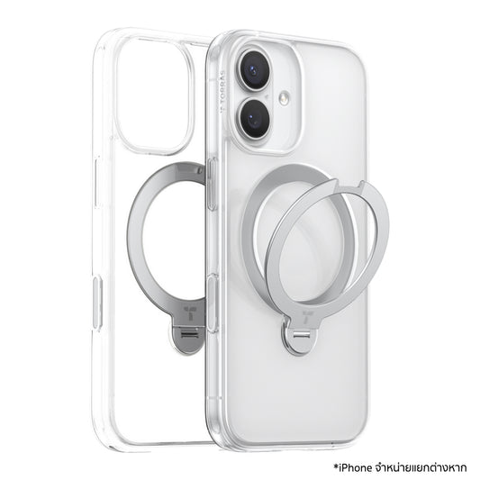 เคส iPhone 17 Torras Ostand Spin Series แบบใส ดีไซน์บางเบา ทนทาน ปกป้องรอบด้าน รองรับการใช้งานทุกวันอย่างมั่นใจ