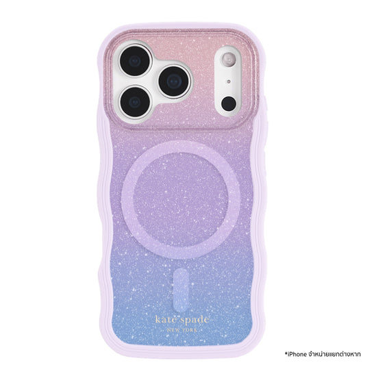 เคส iPhone 17 Pro Kate Spade รุ่น Wavy Opal Glitter กันกระแทก รองรับ MagSafe