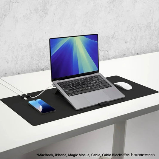 แผ่นรองโต๊ะ Function 101 WorkPad Pro สี Black