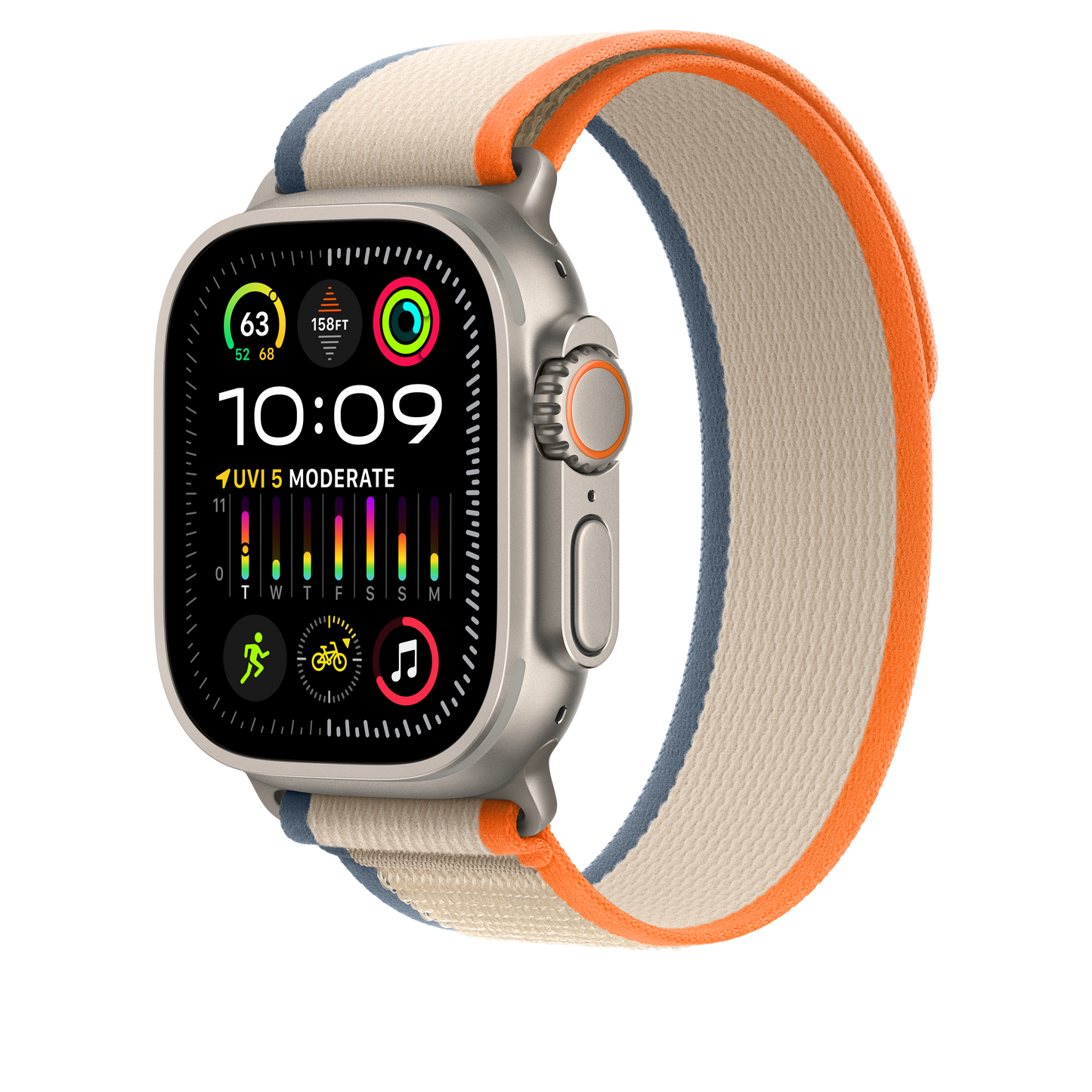 สายแบบ Trail Loop Orange/Beige ขนาด M/L สำหรับ Apple Watch 49 มม.