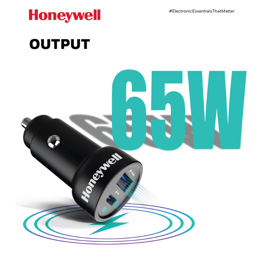 ที่ชาร์จในรถยนต์ Honeywell Micro CLA 65W PD Smart Car Charger