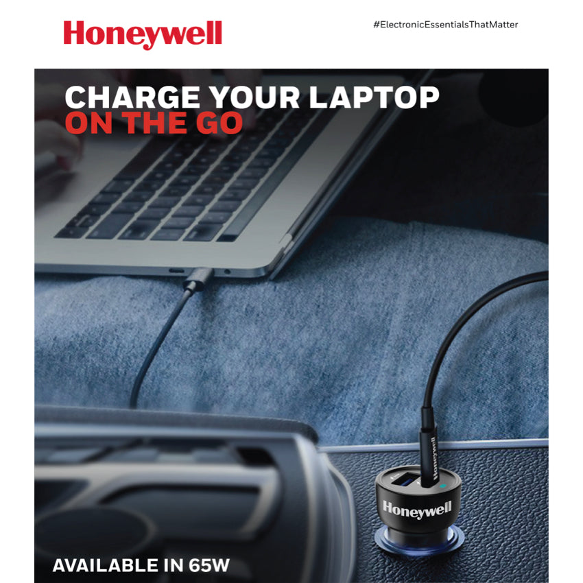 ที่ชาร์จในรถยนต์ Honeywell Micro CLA 65W PD Smart Car Charger