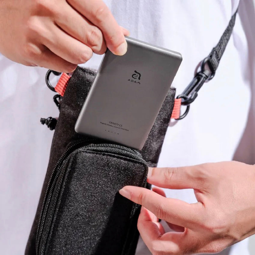 Adam Elements GRAVITY C5  Magnetic Slim Wireless Charging Power Bank 5K- Gray