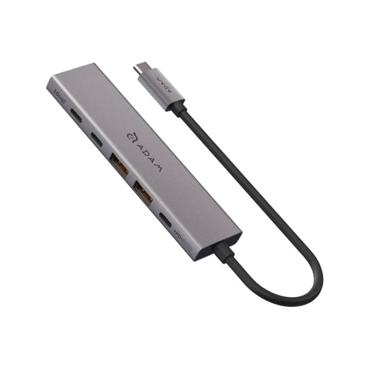 ADAM elements Hub USB-C 6-in-1 รองรับ 10Gbps, PD 100W และ HDMI 4K@60Hz ใช้งานได้กับ MacBook, iPad และ Windows เชื่อมต่อครบในตัวเดียว