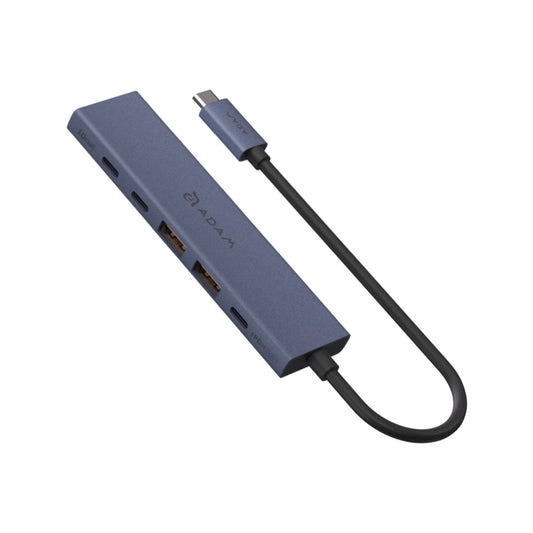 ADAM elements Hub USB-C 6-in-1 รองรับ 10Gbps, PD 100W และ HDMI 4K@60Hz ใช้งานได้กับ MacBook, iPad และ Windows เชื่อมต่อครบในตัวเดียว