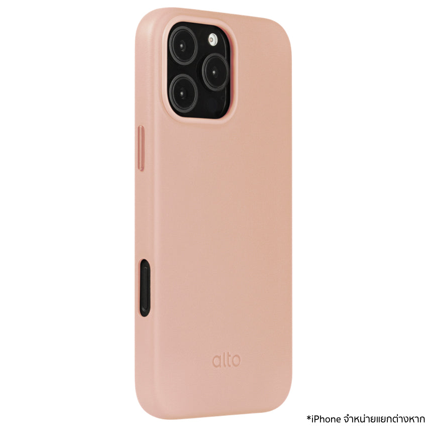เคสกันกระแทก iPhone 16 Pro Max Alto Clop Leather Magnetic สี Pink