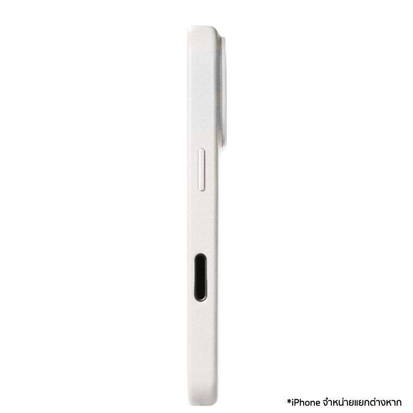 เคสกันกระแทก iPhone 17 Pro Alto Clop Leather Magnetic - Frost White