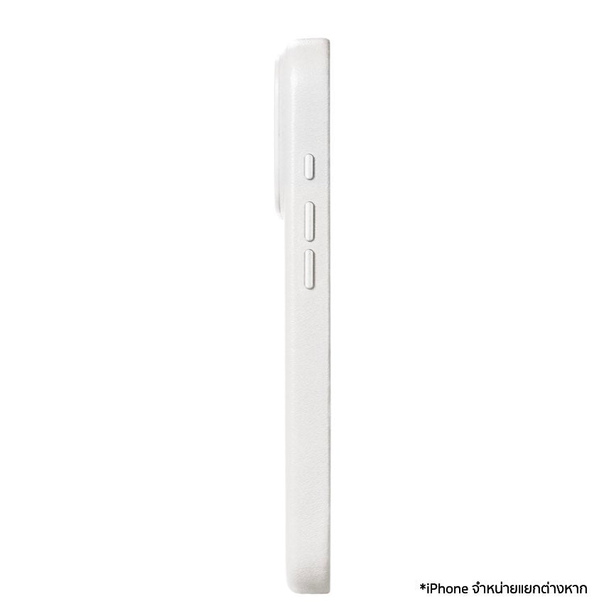เคสกันกระแทก iPhone 17 Pro Alto Clop Leather Magnetic - Frost White