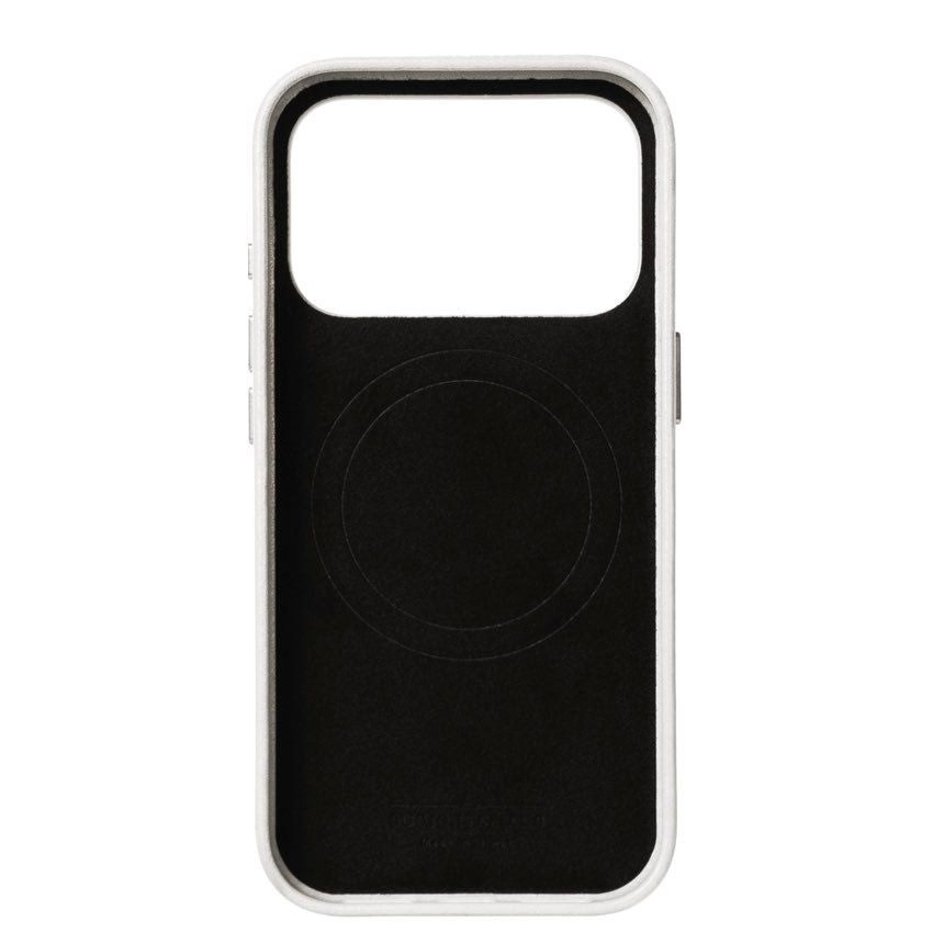 เคสกันกระแทก iPhone 17 Pro Alto Clop Leather Magnetic - Frost White