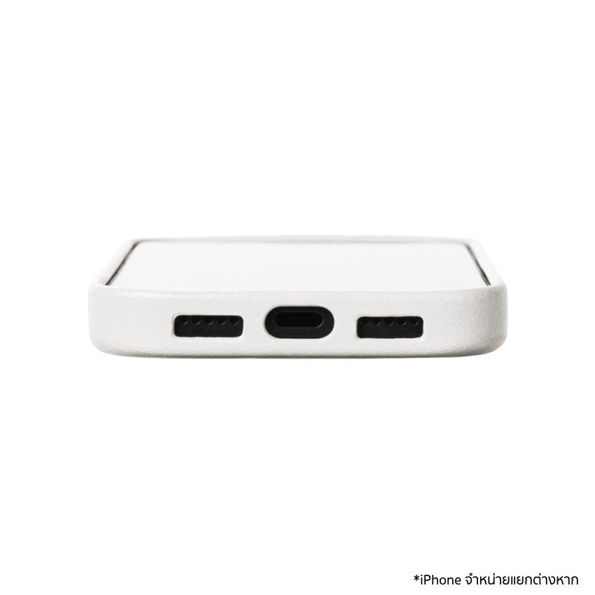 เคสกันกระแทก iPhone 17 Pro Alto Clop Leather Magnetic - Frost White