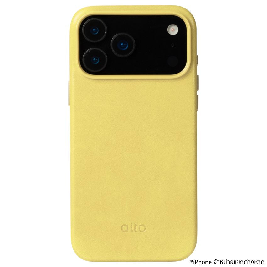 เคสกันกระแทก iPhone 17 Pro Max Alto Clop Leather Magnetic - Dawnlight Yellow