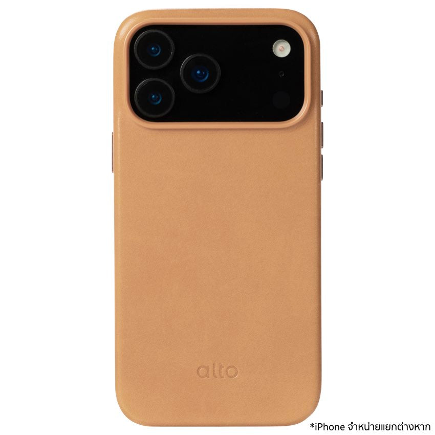 เคสกันกระแทก iPhone 17 Pro Max Alto Clop Leather Magnetic - Mocha Brown