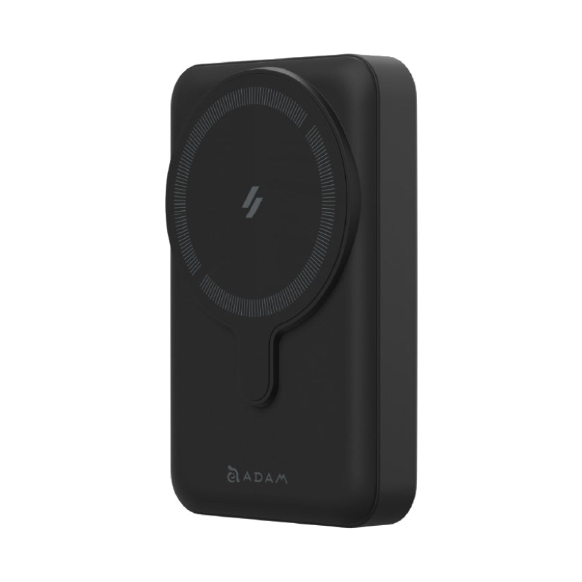 แบตเตอรี่สำรองพกพา Adam Element GRAVITY CS10  Magnetic พร้อมขาตั้งพับได้ ความจุ 10000 mAh สี Black