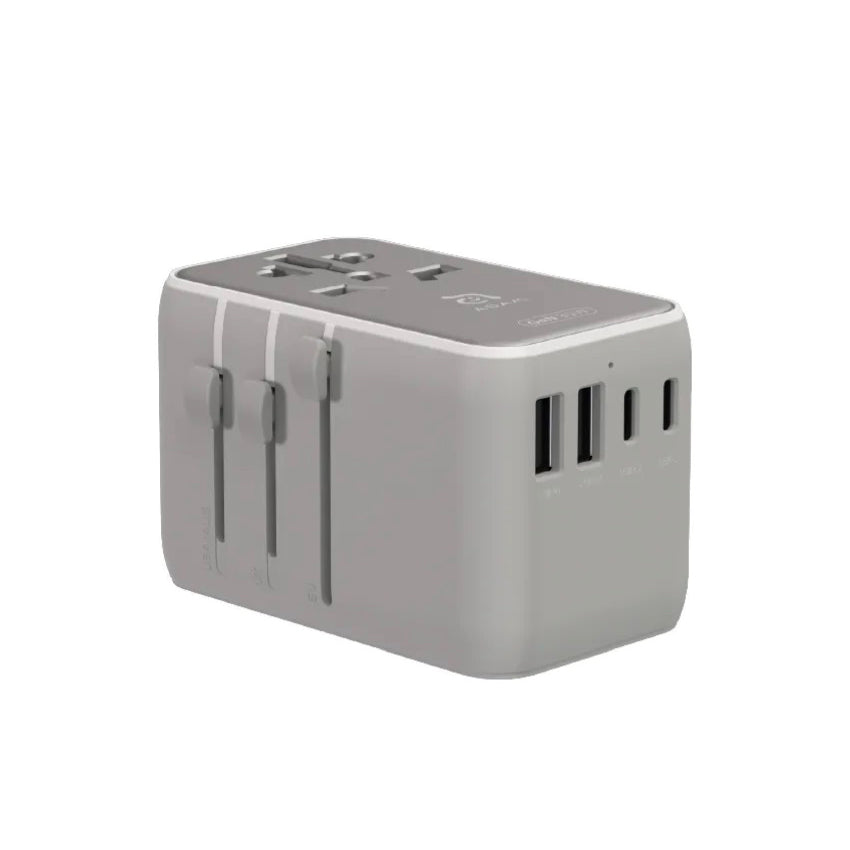 Adam Element OMNIA T35L Universal Travel Adapter with Built-In USB-C Cable 35W-Gray