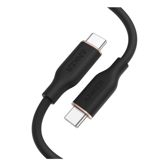 Anker 643 USB-C to USB-C Cable (3ft,Flow,Silicone) - Black
