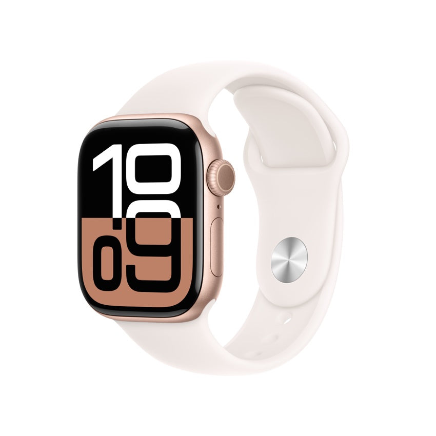 Apple AW 42mm Rose Gold Aluminium Case S10 GPS - Light Blush Sport Band M/L