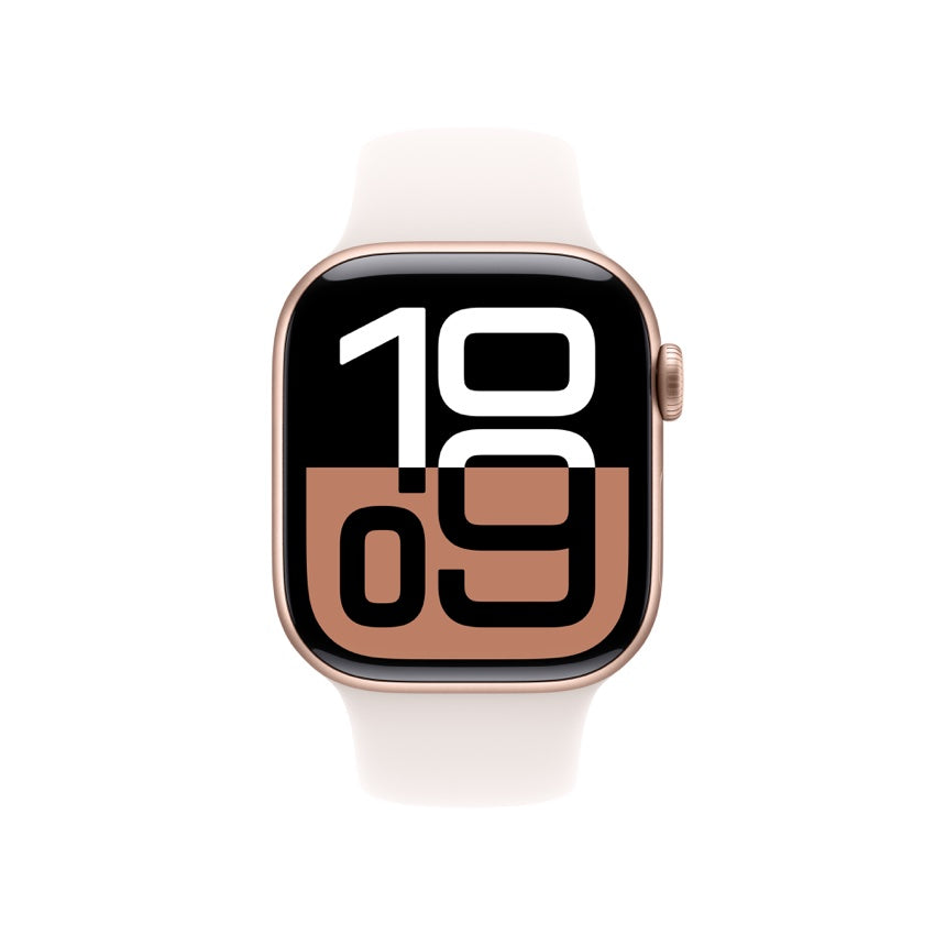 Apple AW 42mm Rose Gold Aluminium Case S10 GPS - Light Blush Sport Band M/L