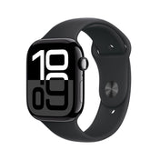 Apple AW 46mm Jet Black Aluminium Case S10 GPS - Black Sport Band M/L