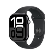 Apple AW 46mm Jet Black Aluminium Case S10 GPS + Cellular - Black Sport Band M/L