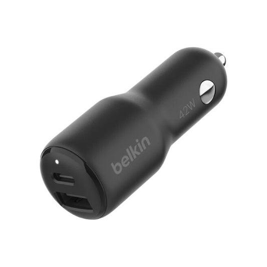 หัวชาร์จภายในรถยนต์ Belkin Boost Charge Dual Car Charger 42 วัตต์ จากแบรนด์ BELKIN