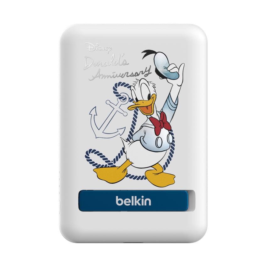 Belkin BOOST CHARGE Magnetic 7.5W Wireless Power Bank 5K with Kickstand-Donald Duck