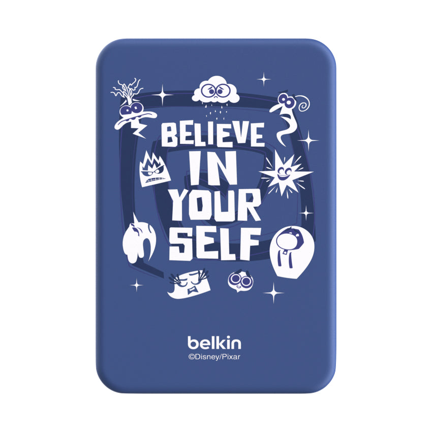 Belkin BOOST CHARGE Magnetic 7.5W Wireless Power Bank 5K with Kickstand-Inside Out