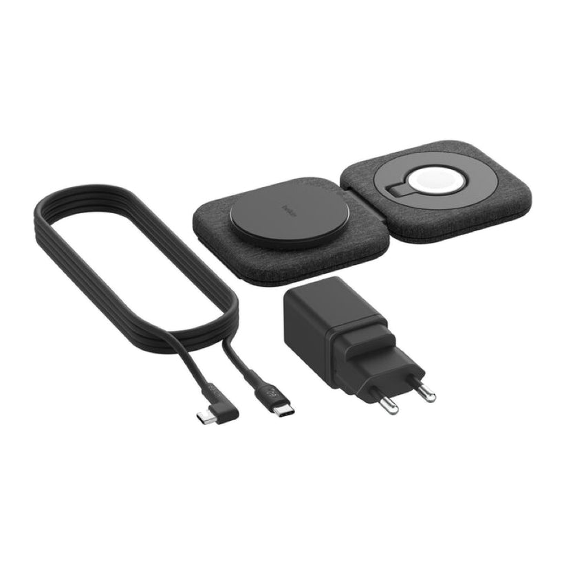 แท่นชาร์จไร้สาย Belkin BoostCharge Pro 2 in 1 สี Black แบรนด์ BELKIN