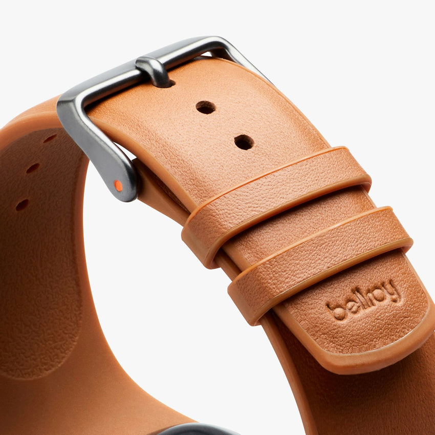 สาย Apple Watch Strap Second Edition สี Terracotta (ขนาดใหญ่) หัวเข็มขัดใช้งานง่าย จากแบรนด์ BELLROY