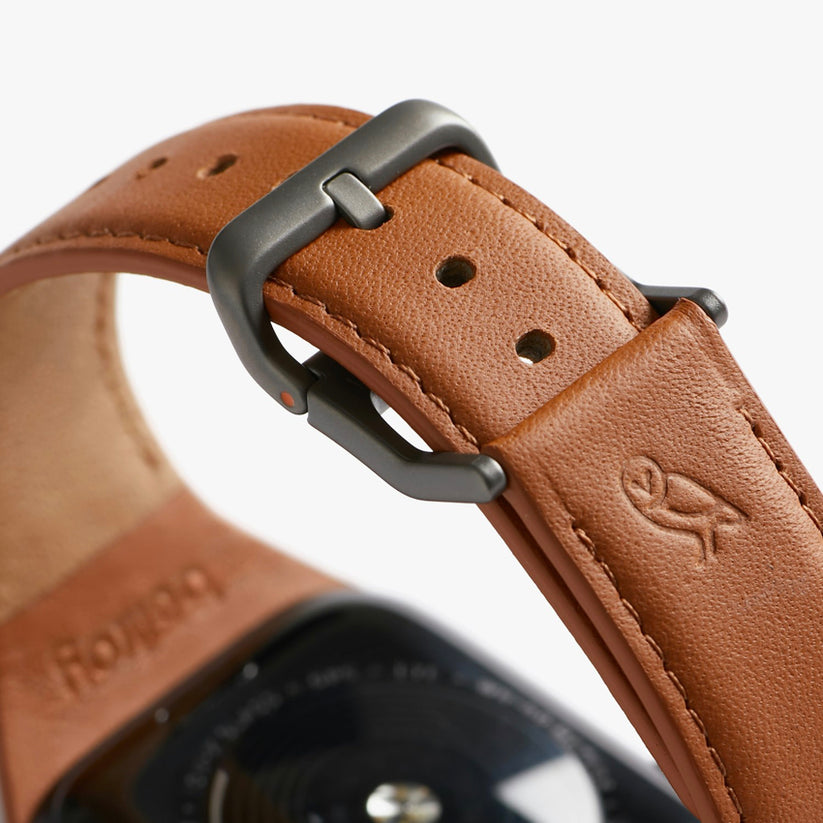 สายนาฬิกา Classic Watch Strap สี Terracotta (ขนาดใหญ่) หัวเข็มขัดซ่อนใต้สาย จากแบรนด์ BELLROY