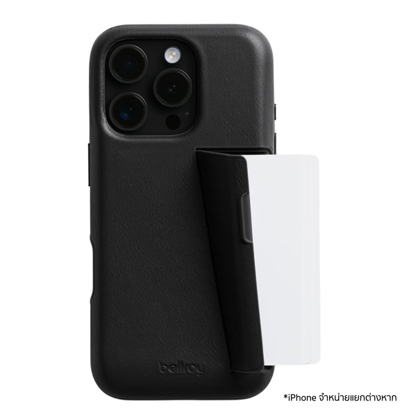 เคสไอโฟน Phone Case 3 Card สำหรับ iPhone 16 Pro สี Black แบรนด์ BELLROY