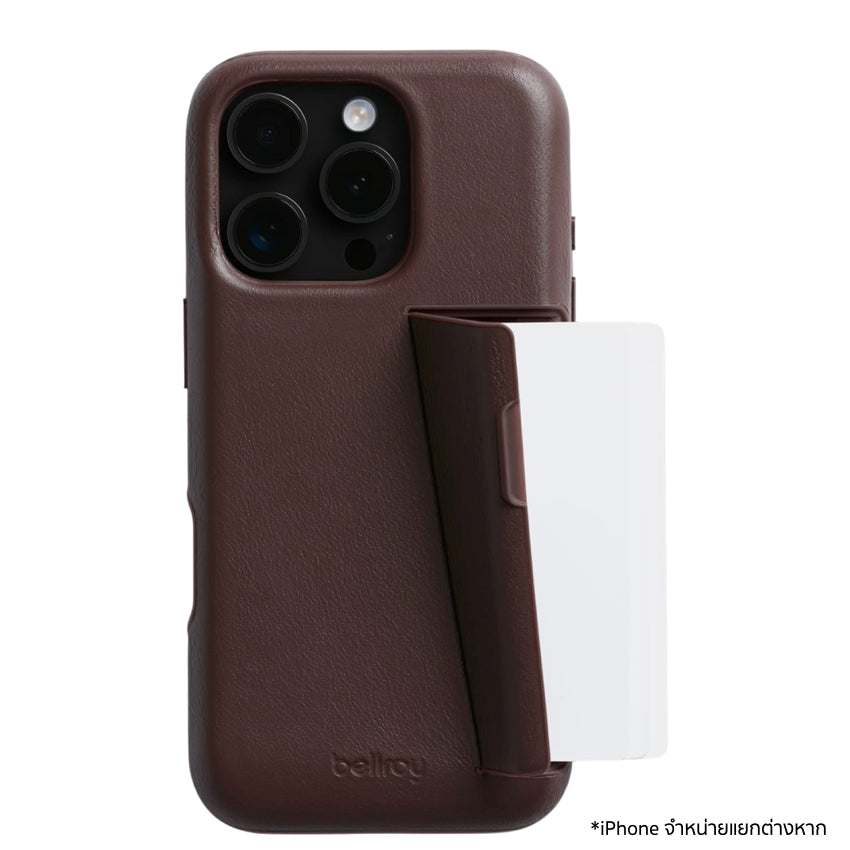 เคสไอโฟน Phone Case 3 Card สำหรับ iPhone 16 Pro สี Ganache แบรนด์ BELLROY
