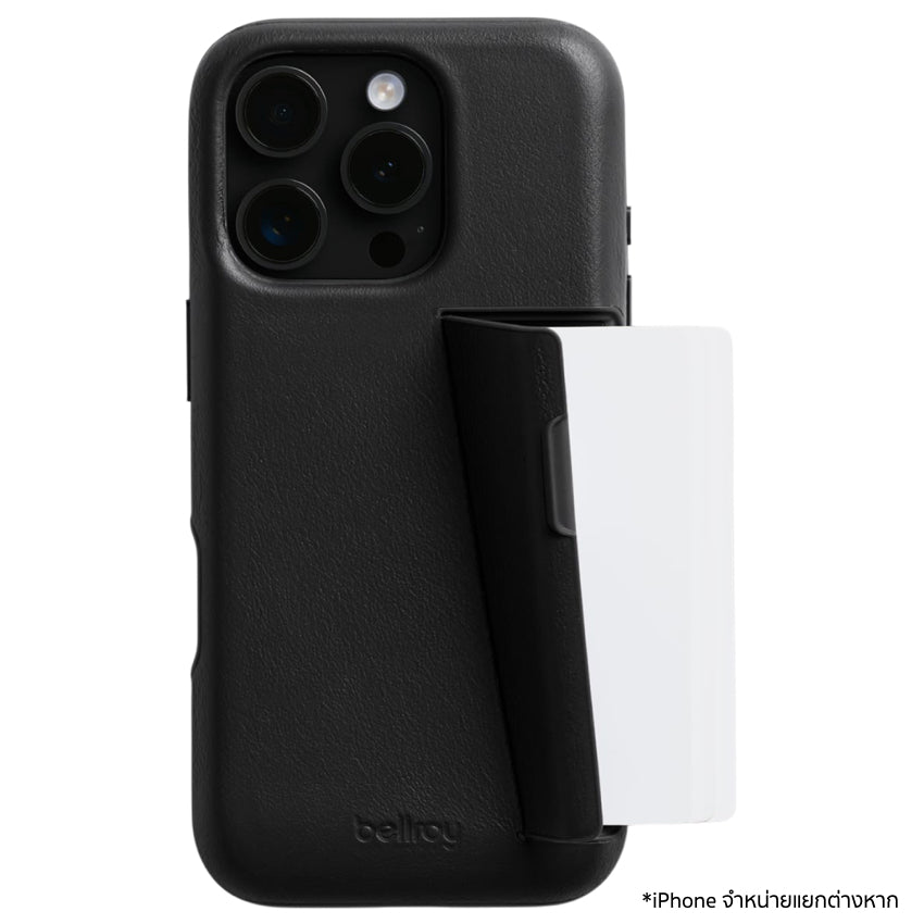 เคสไอโฟน Phone Case 3 Card สำหรับ iPhone 16 Pro Max สี Black แบรนด์ BELLROY