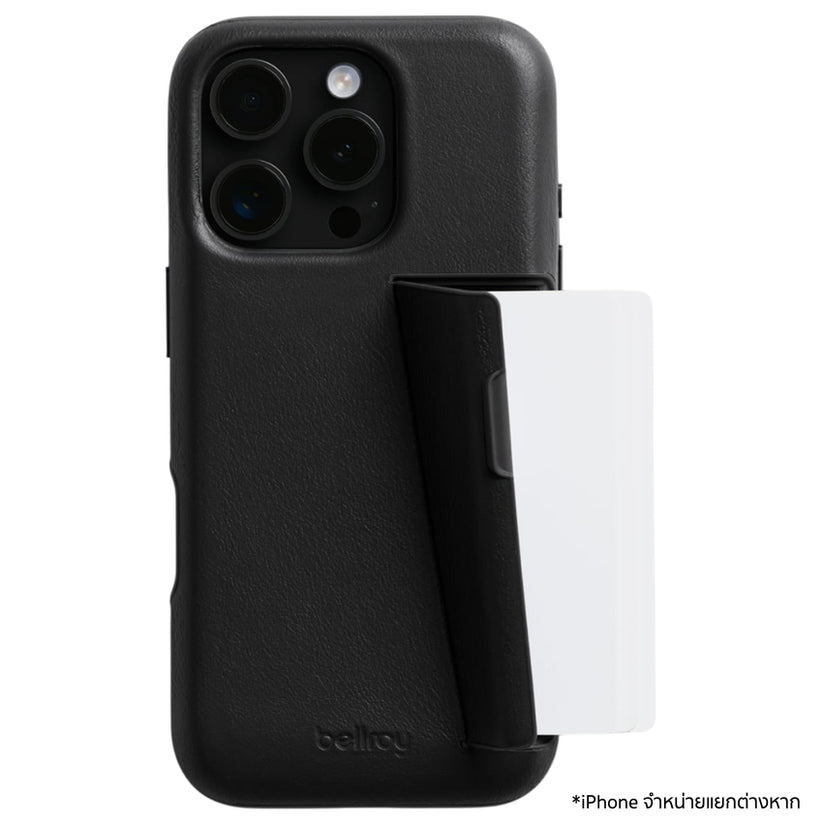 เคสไอโฟน Phone Case 3 Card สำหรับ iPhone 16 Pro Max สี Black แบรนด์ BELLROY