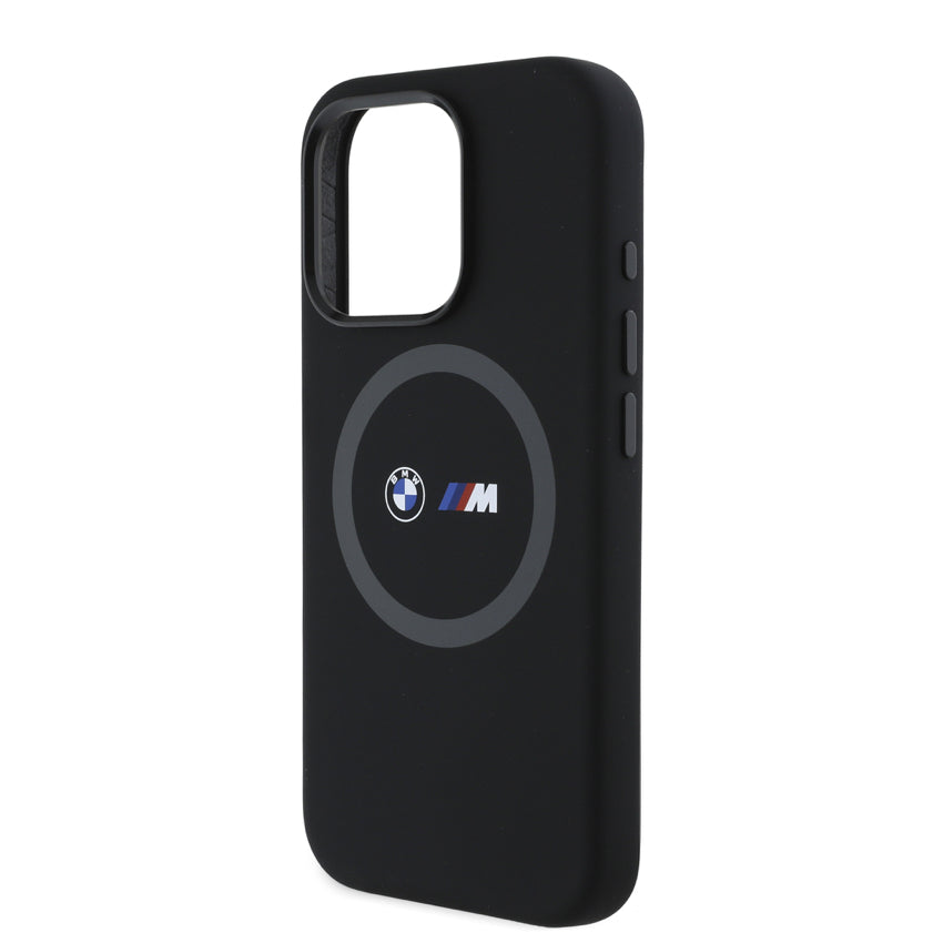 BMW M Mag Liquid Silicone Case for iPhone 16 Pro - Black