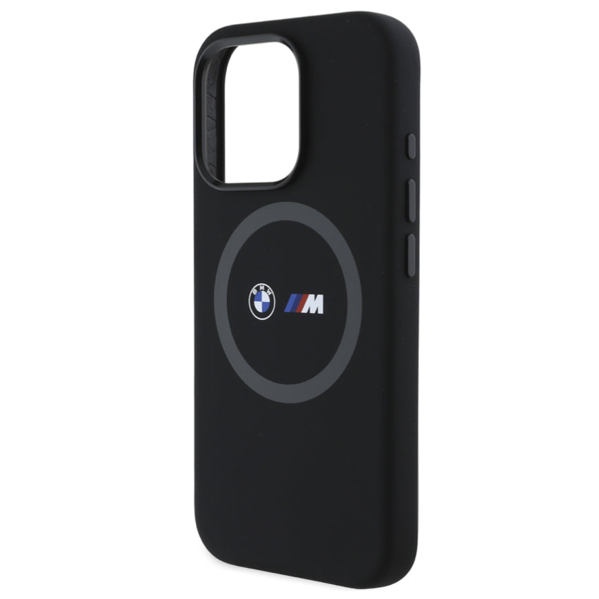 BMW M Mag Liquid Silicone Case for iPhone 16 Pro Max - Black