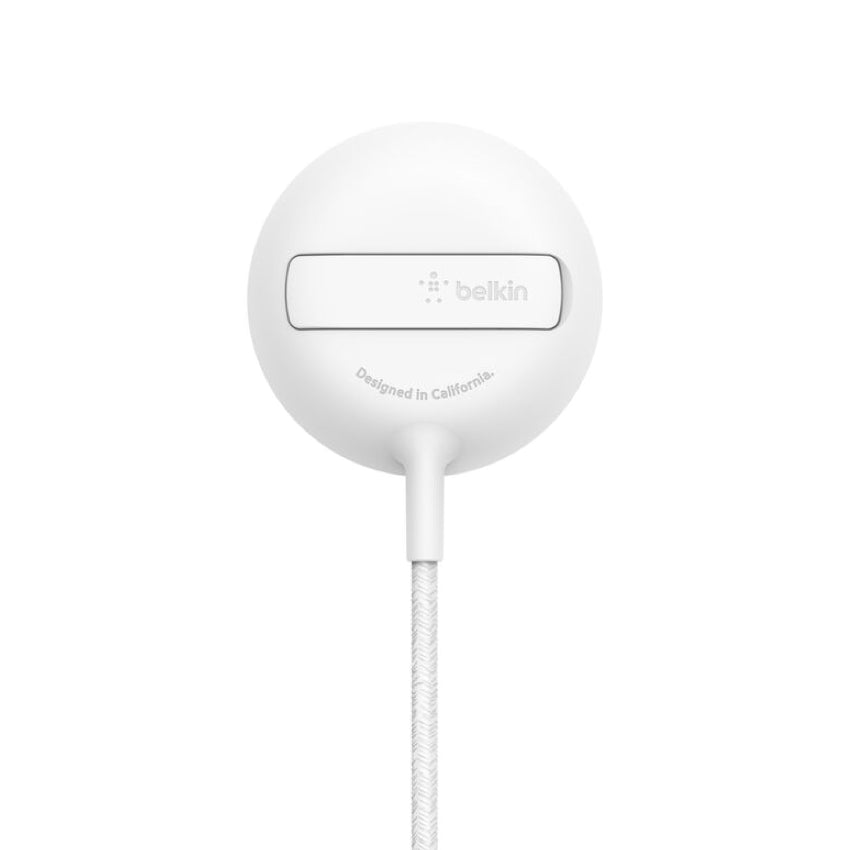 ที่ชาร์จไร้สาย MagSafe Belkin BOOSTCHARGE พร้อมขาตั้งและสายยาว 2 เมตร สี White
