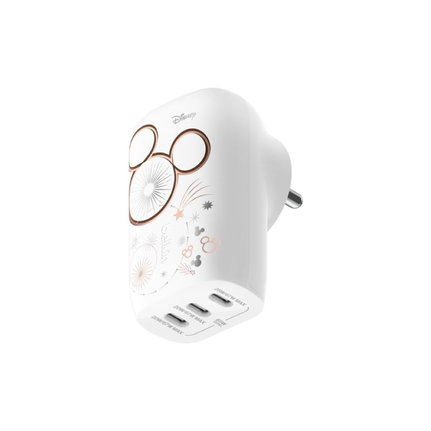 Belkin BOOST CHARGE Trio USB-C PD3.1 PPS GaN Charger 67W TH-Mickey Mouse