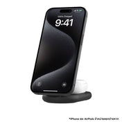 Belkin BoostCharge 2 in 1 Magnetic Wireless Charging Stand Qi2 15W - Black
