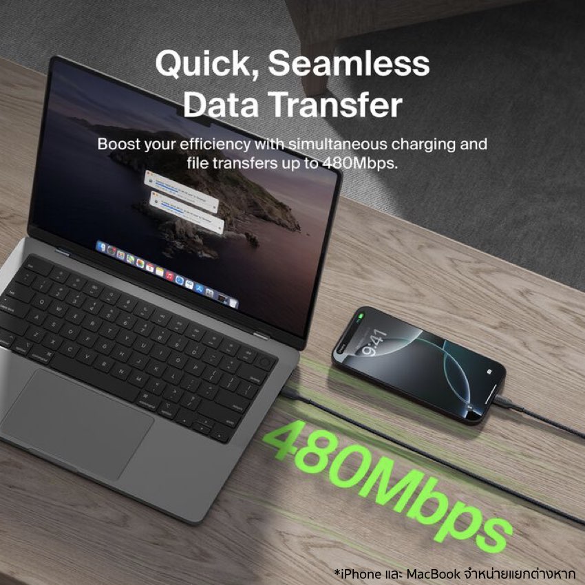 สายชาร์จ Belkin BoostCharge Pro USB-A to USB-C 15W ทนทาน ยืดหยุ่น ชาร์จ iPhone 16 ถึง 50% ใน 45 นาที พร้อมดีไซน์เป็นมิตรต่อสิ่งแวดล้อม