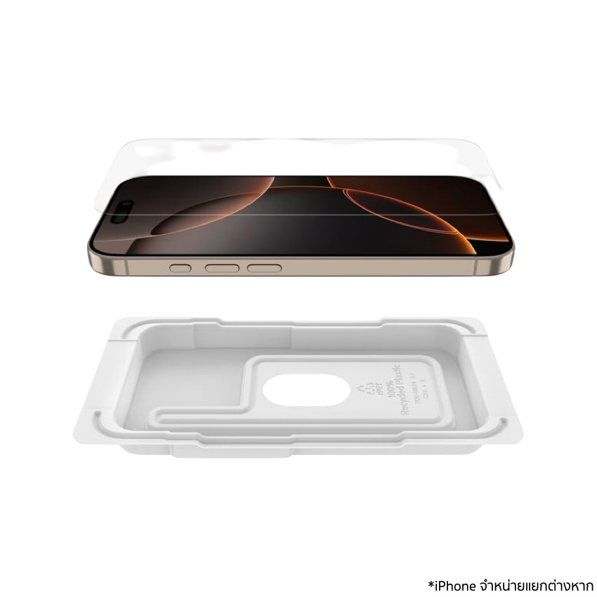 iPhone 16 Pro Film Belkin Screenforce InvisiGlass Treated Screen Protector