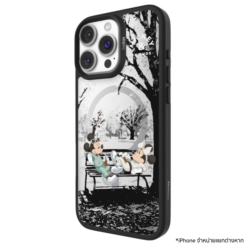 Belkin SHEERFORCE Magnetic Treated Protective Phone Mirror Case for iPhone 16 Pro Max - Mickey and Friends