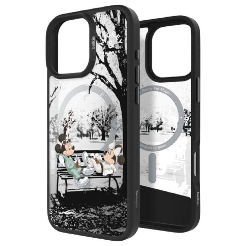 Belkin SHEERFORCE Magnetic Treated Protective Phone Mirror Case for iPhone 16 Pro Max - Mickey and Friends