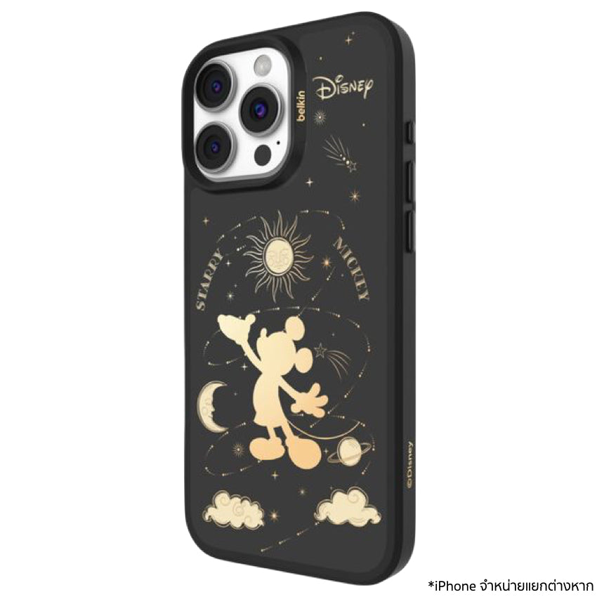 Belkin SHEERFORCE Magnetic Treated Protective Phone Mirror Case for iPhone 16 Pro Max - Star Mickey