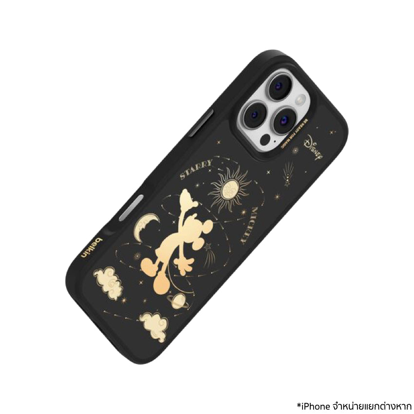 Belkin SHEERFORCE Magnetic Treated Protective Phone Mirror Case for iPhone 16 Pro Max - Star Mickey
