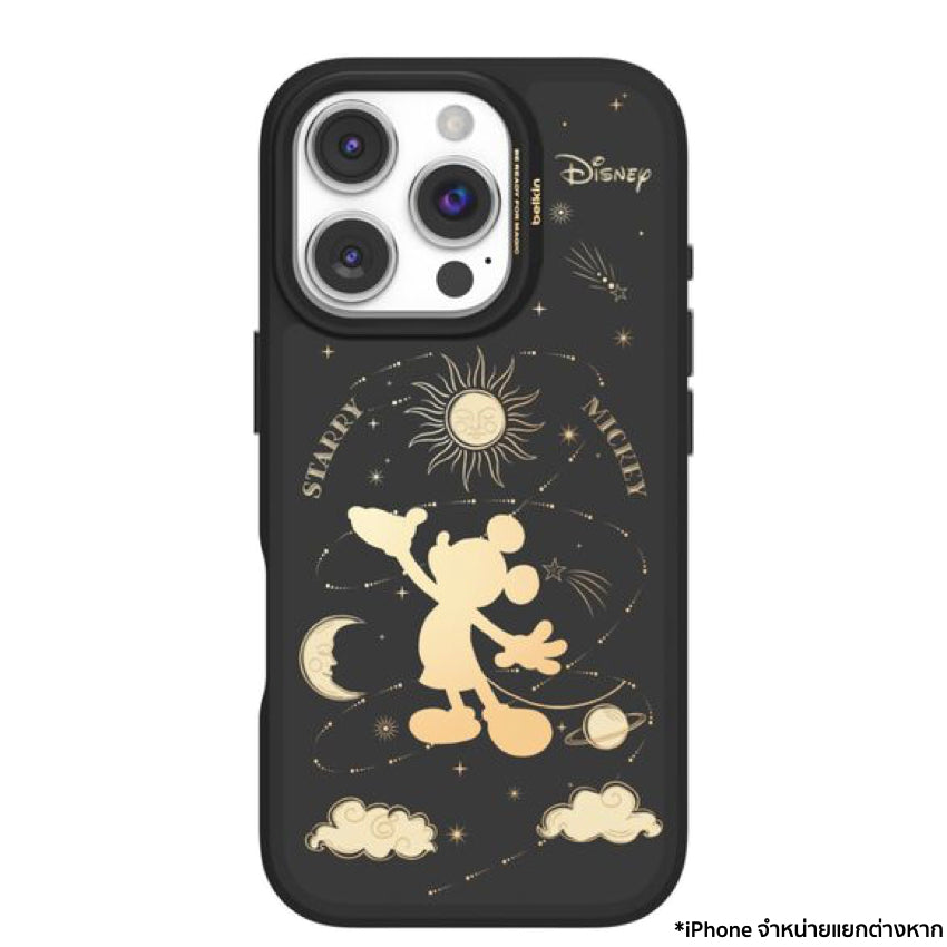 Belkin SHEERFORCE Magnetic Treated Protective Phone Mirror Case for iPhone 16 Pro - Star Mickey
