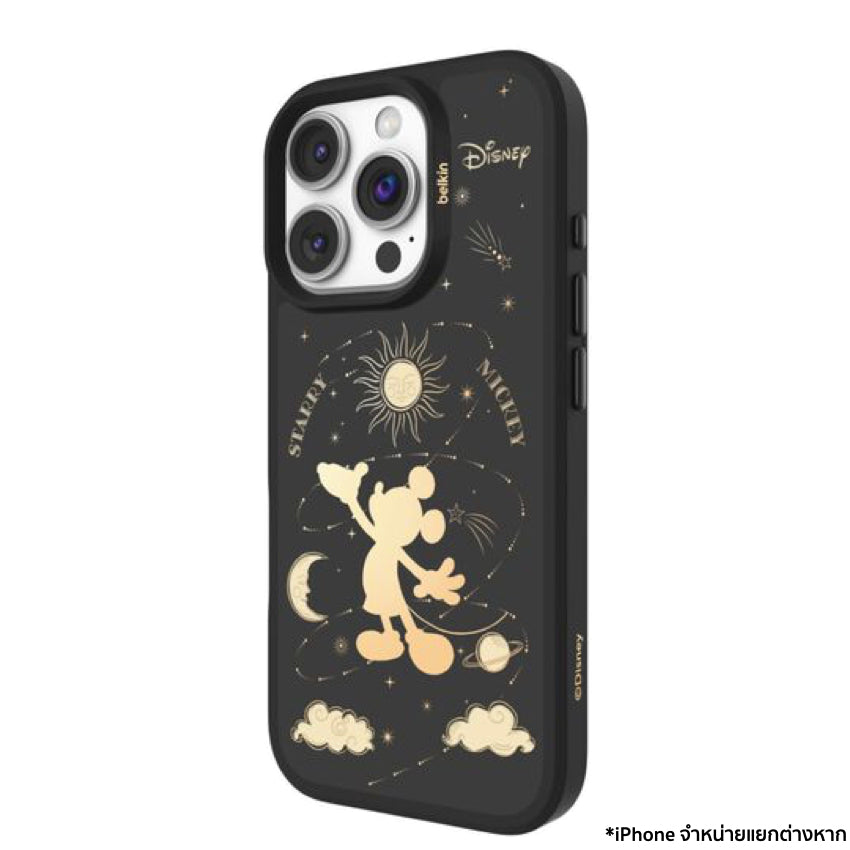 Belkin SHEERFORCE Magnetic Treated Protective Phone Mirror Case for iPhone 16 Pro - Star Mickey