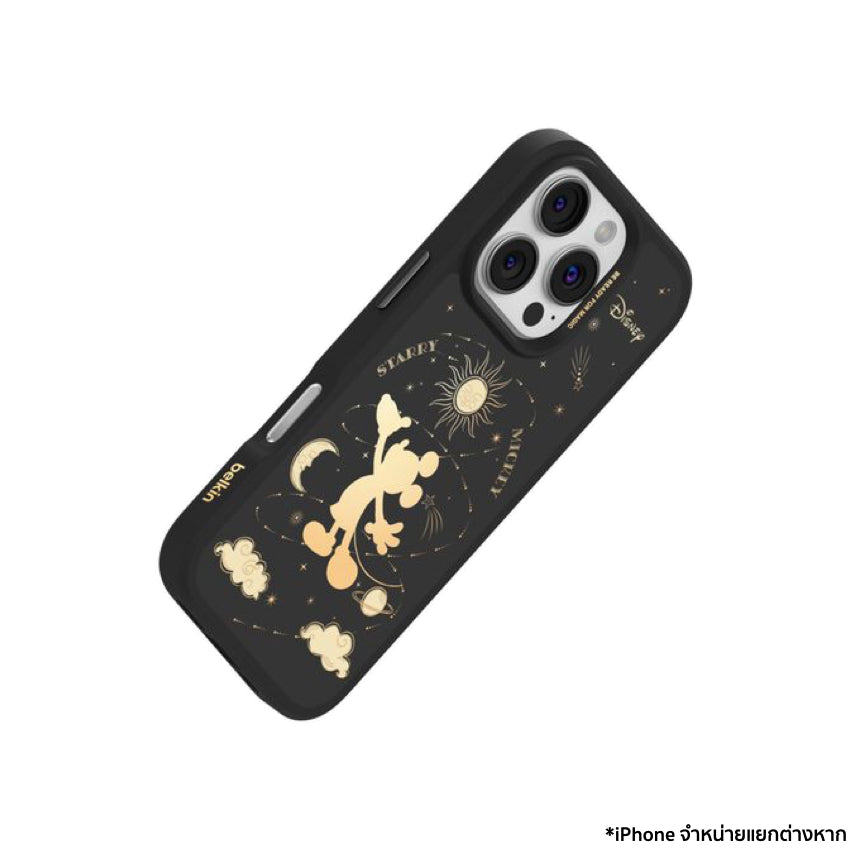 Belkin SHEERFORCE Magnetic Treated Protective Phone Mirror Case for iPhone 16 Pro - Star Mickey